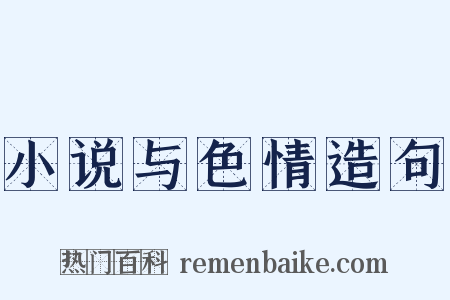 小说与色情造句是什么意思的图片